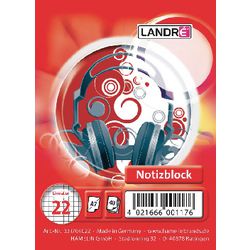 Notitieblok Landré A7 40 vel