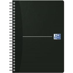 Spiraalschrift Oxford Smart Black Original Blue 180vel gelijnd zwart