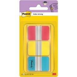 Index strong 686-1-RYB Post-it 25x38mm assorti neon herpositioneerbaar dik 66vel