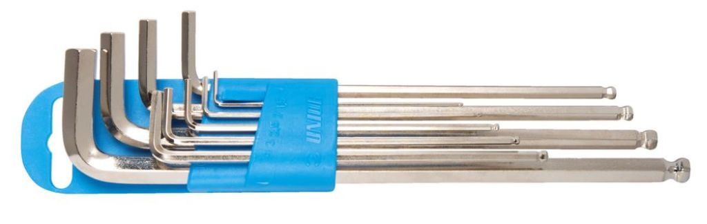 Unior Grs inbusset bolkop 1.5-10mm 9dlg