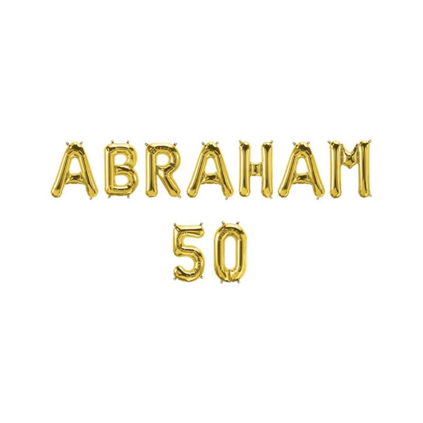 Paperdreams Folie ballon slinger - abraham 50