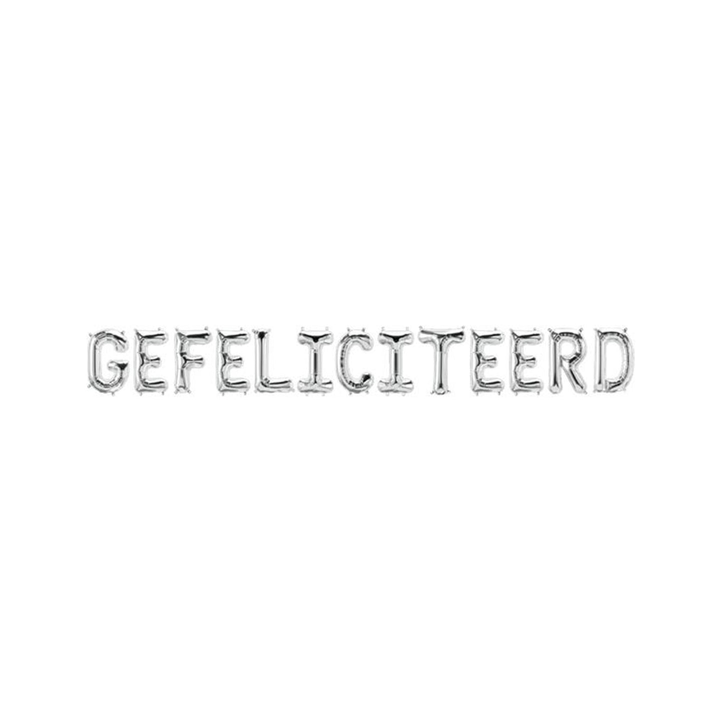 Paperdreams Folie ballon slinger - gefeliciteerd