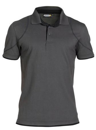 DASSY polo orbital grijs zwart l