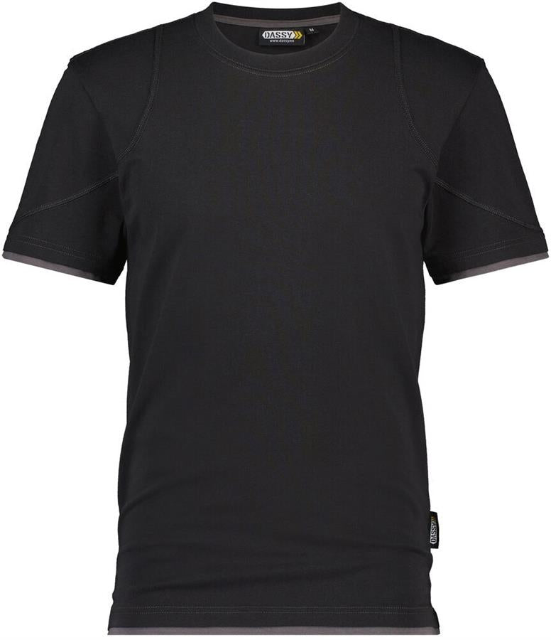DASSY t-shirt kinetic zwart grijs l