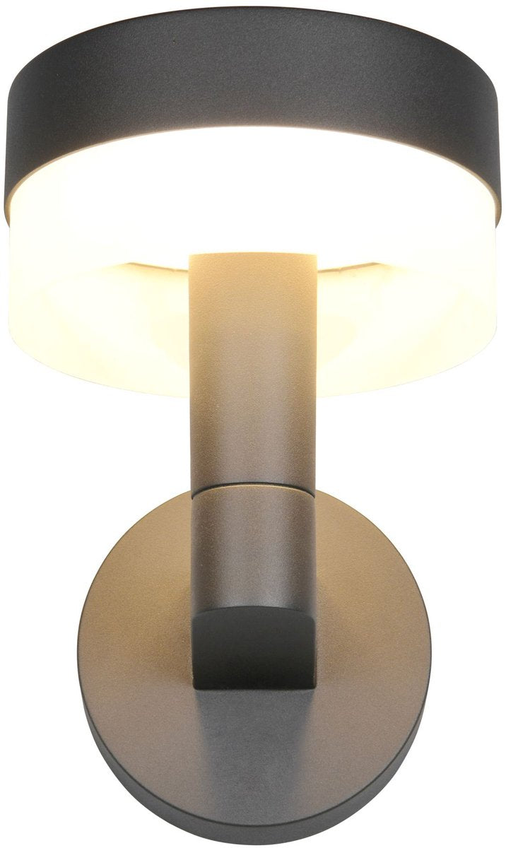 TRIO mackenzie - wandlamp - antraciet - incl. 1x smd 8 w - wandmontage - niet geschikt voor externe dimmer - niet dimbaar - buitenverlichting - ip54
