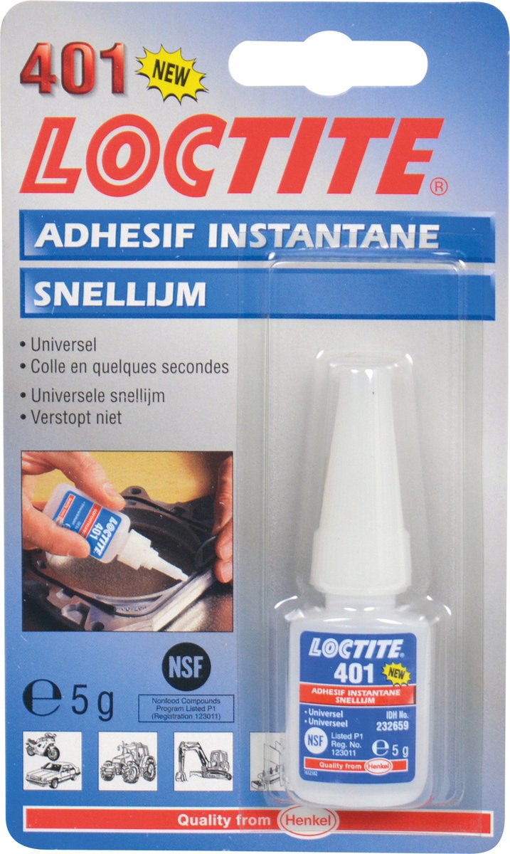 secondelijm 401 transparant 5 gram