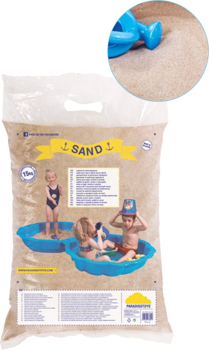 Paradiso Home Entertainment Paradiso toys speelzand gewassen 15 kg