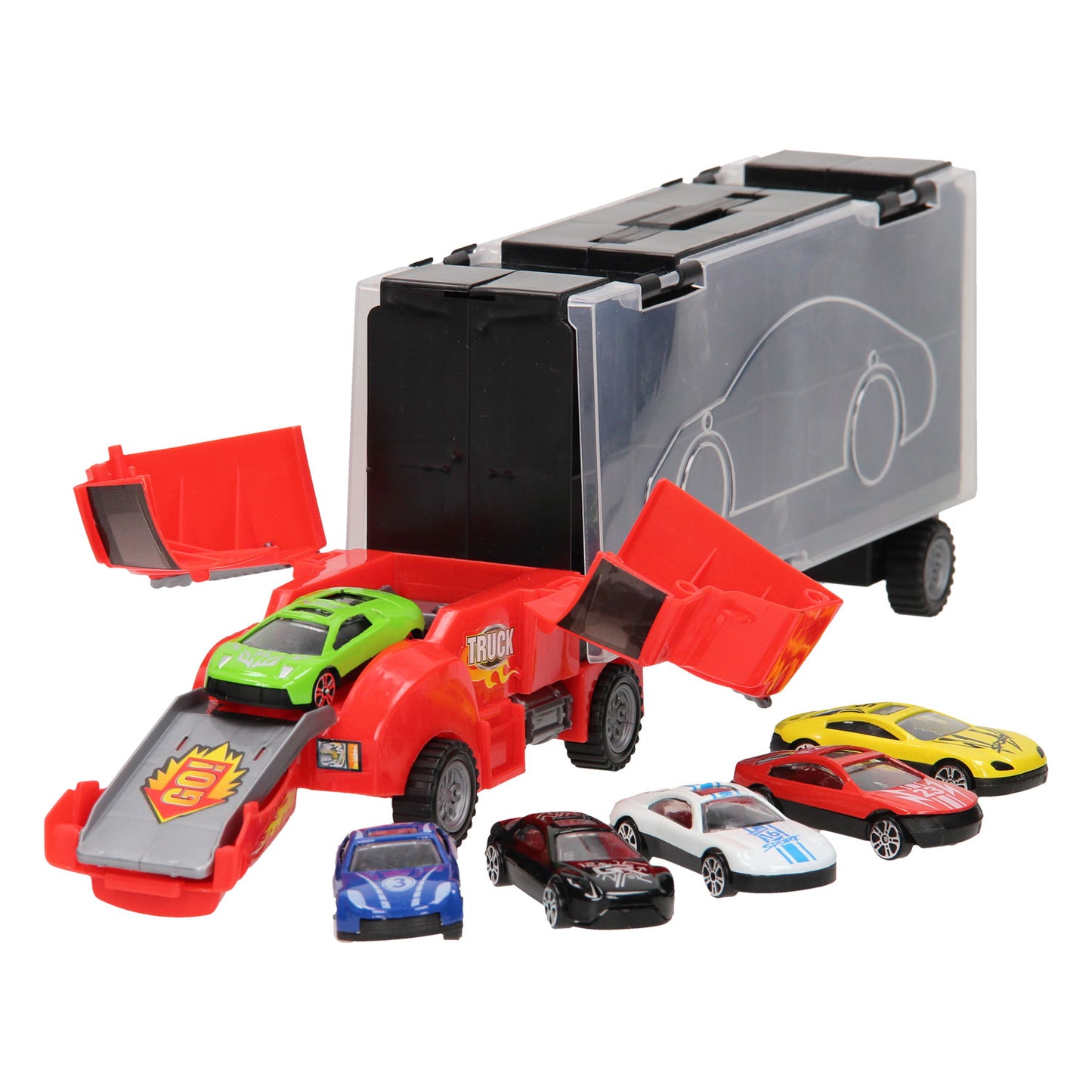 Opberg Autotransporter - Rood