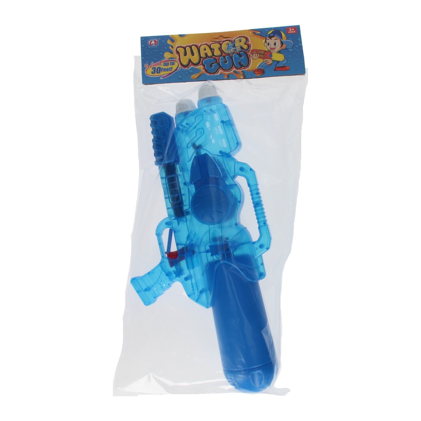 Waterpistool Transparant Blauw, 47cm