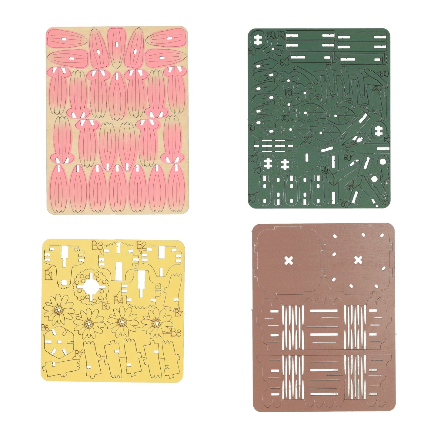 Lobbes Houten 3d bouwpakket daisy flower - 99dlg.