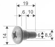 RMS schraube fastening screws mudguard swingarm abd.