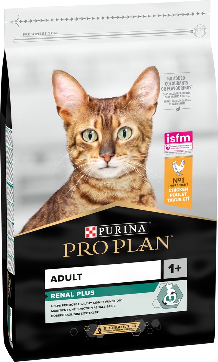 Pro Plan adult renal plus - katten droogvoer - kip - 10 kg