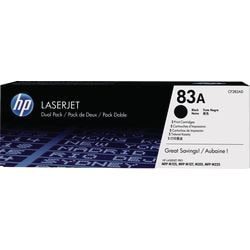 Tonercartridge HP 83A Origineel CF283AD Zwart 2 stuks