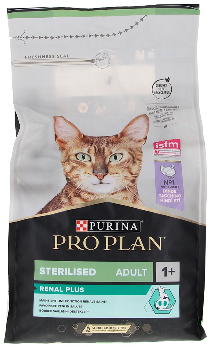 Pro Plan sterilised - kalkoen kip - kattenvoer - 1.5 kg