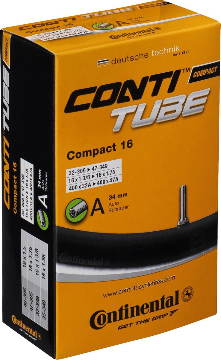 Continental Binnenband compact 16 - autoventil