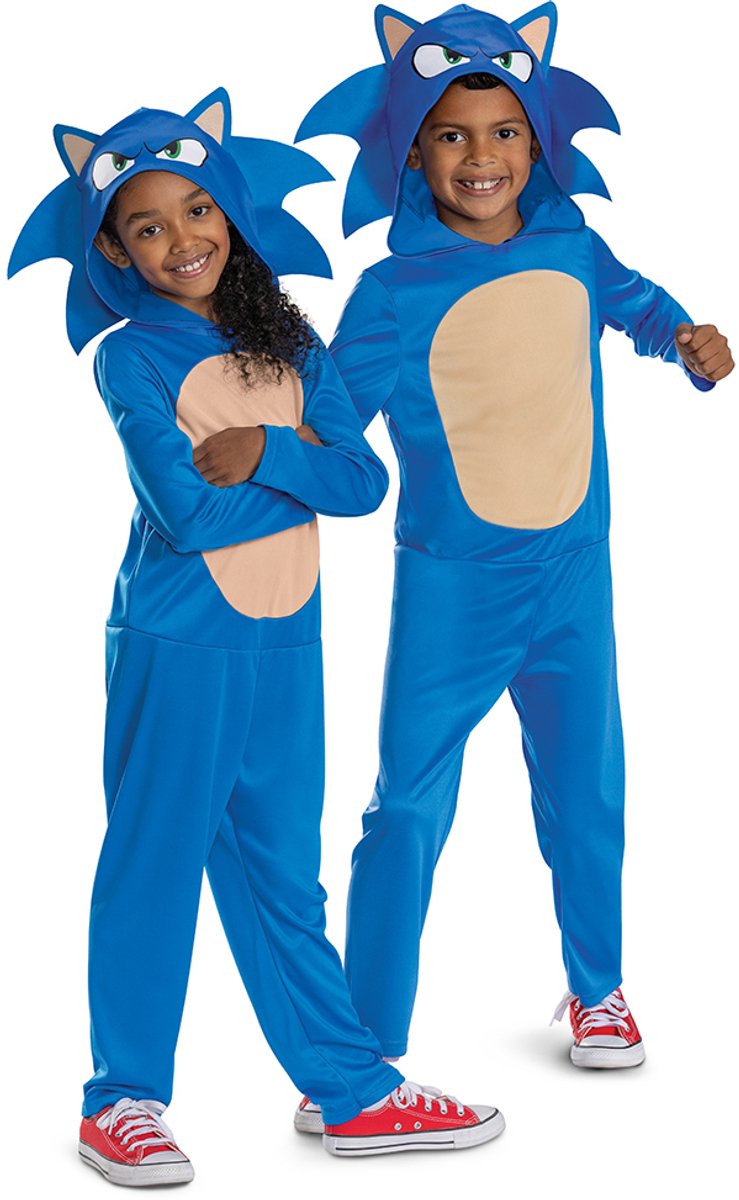 Disguise Sonic movie 3 (sega), sonic movie fancy dress (2024) intl, maat m (7-8 jaar)