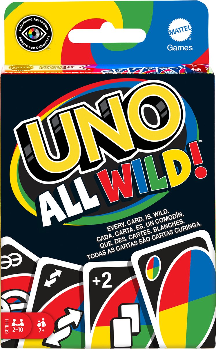 Mattel Games uno all wild - kaartspel