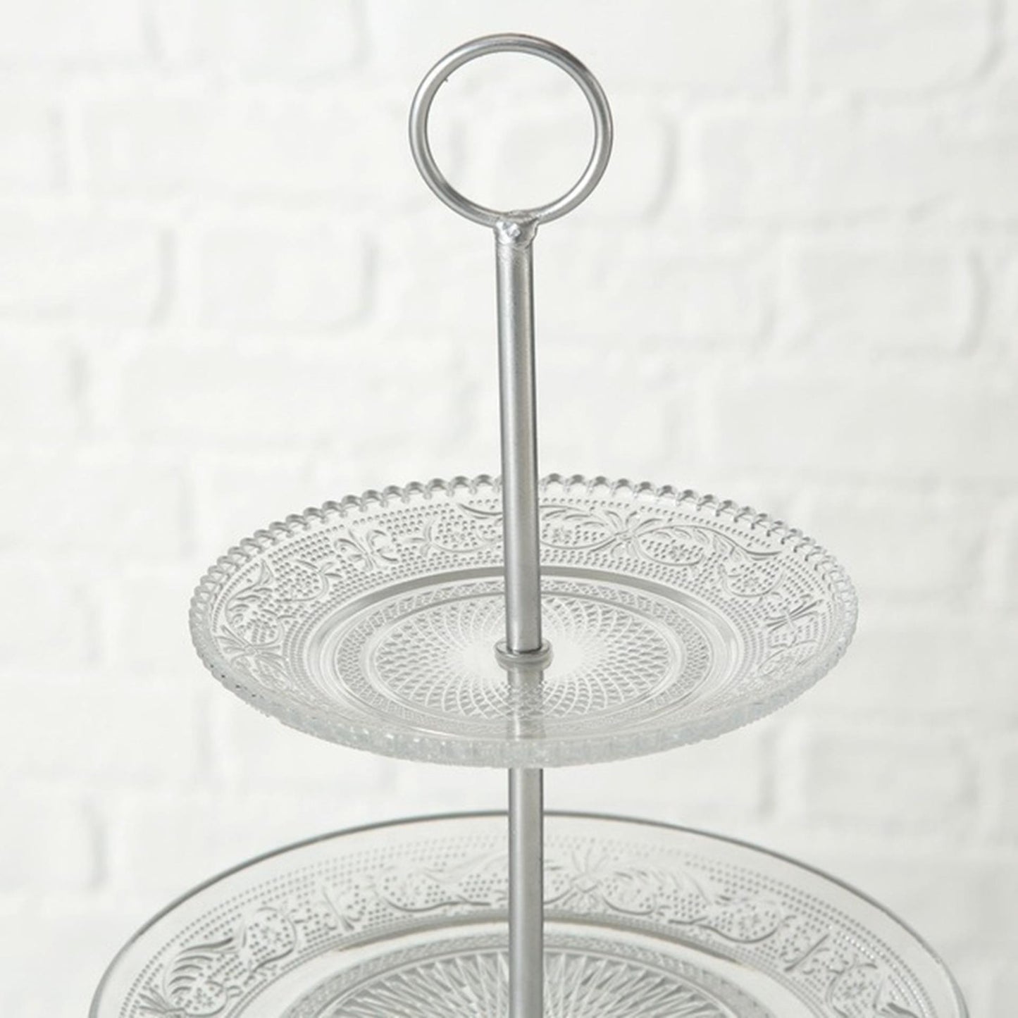Boltze Home etagere relief h35cm glas