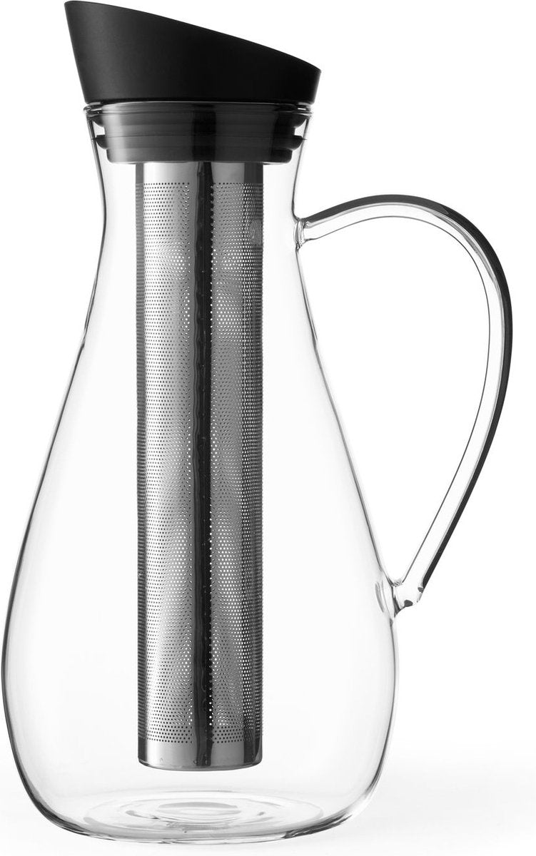 Viva Scandinavia - hydratatie infusion karaf voor icetea - incl filter - 1,5 liter - zwart