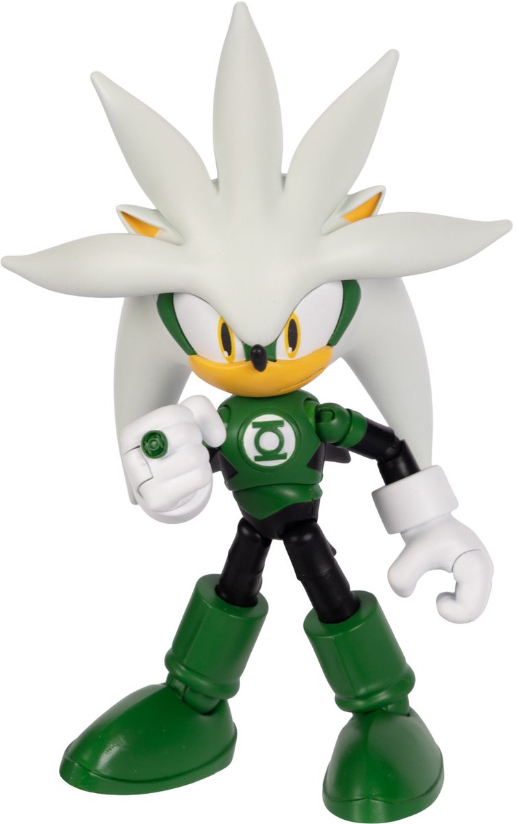 Jakks Sonic dc 13 cm figuur silver as green lantarn