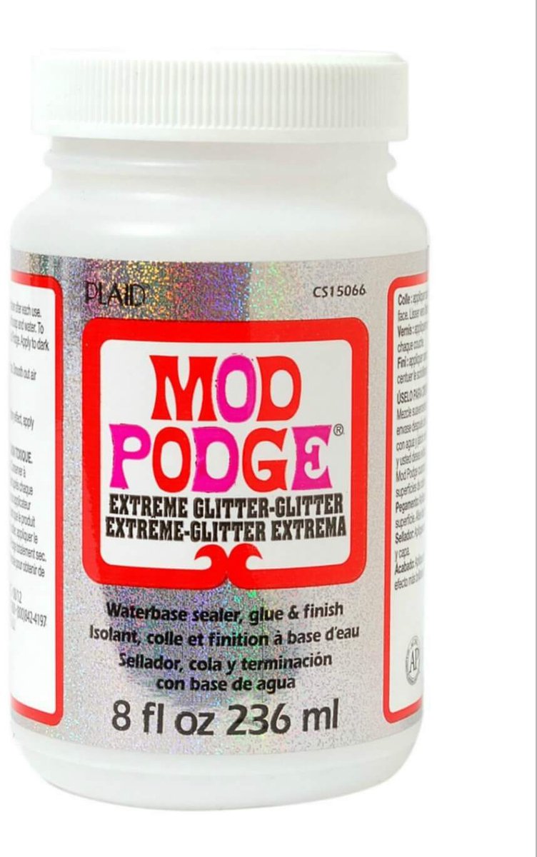 Mod Podge extreme glitter - decoupage lijm, sealer en vernis in één - 236ml