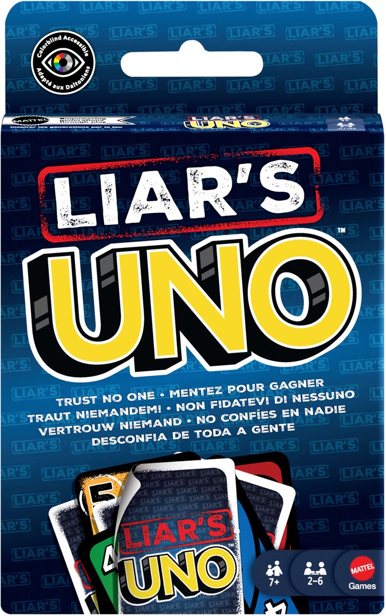 Mattel Games uno liar's