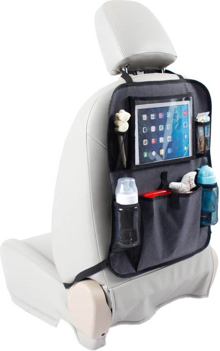 BabyDan de luxe autostoel organizer voor tablet - grijs