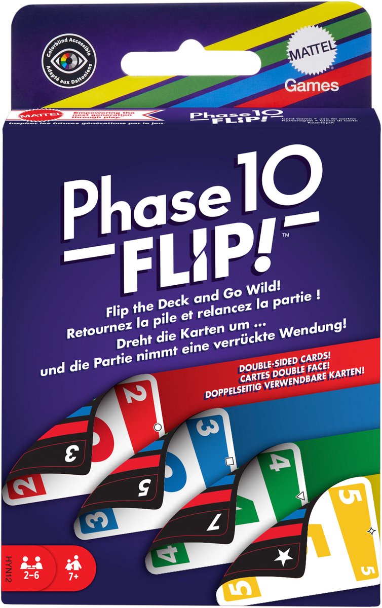 Mattel Games - phase 10 flip - kaartspel