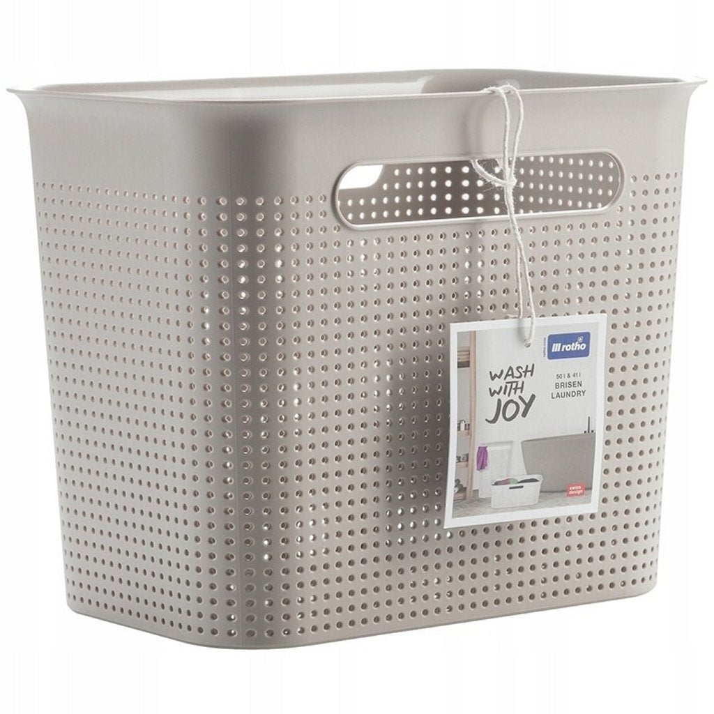 Rotho brisen opbergmand 26.2x18x21.1 cm 7l cappuccino
