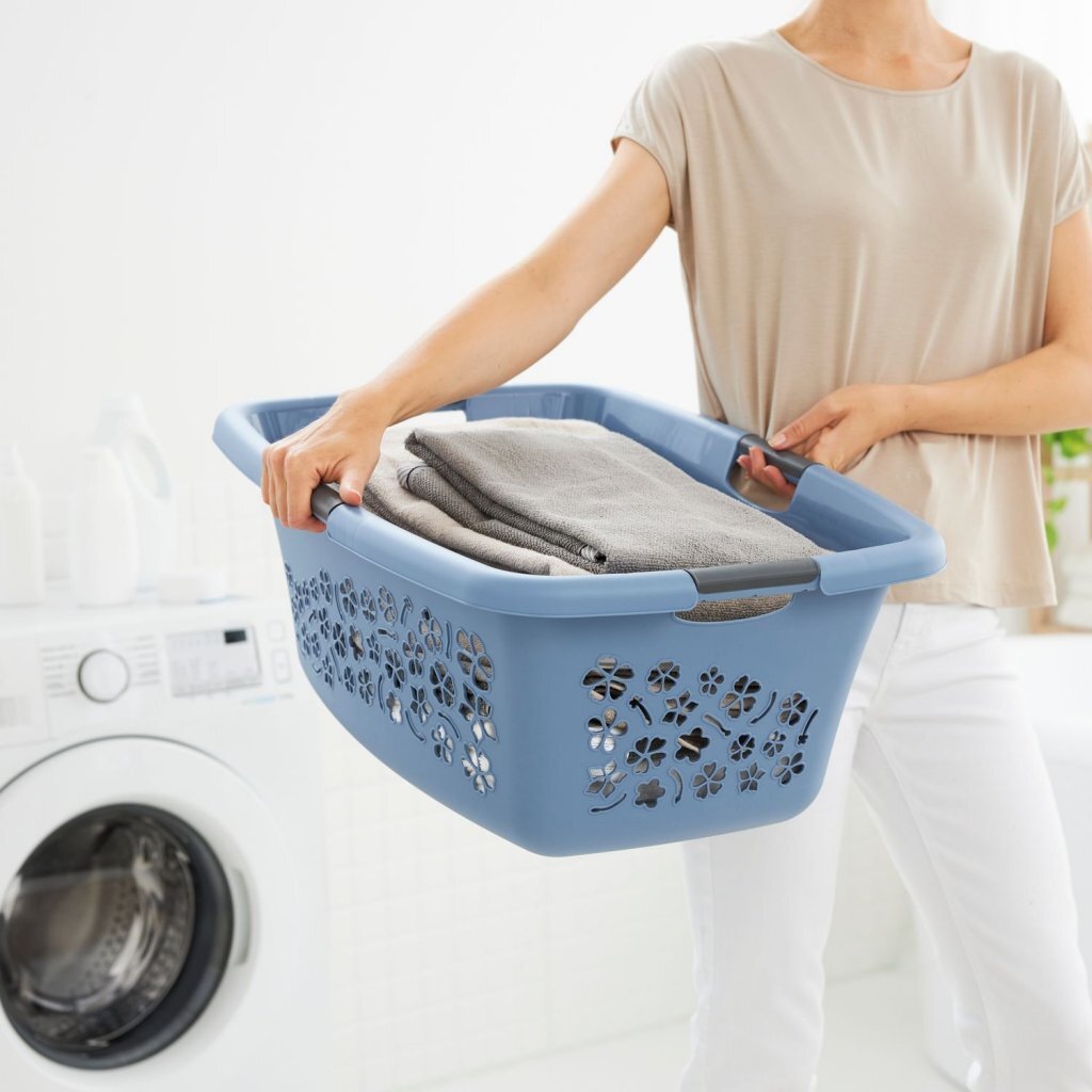 Rotho flowers wasmand 50l horizon blauw