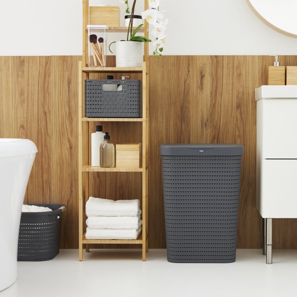 Rotho wasbox country 55l antraciet