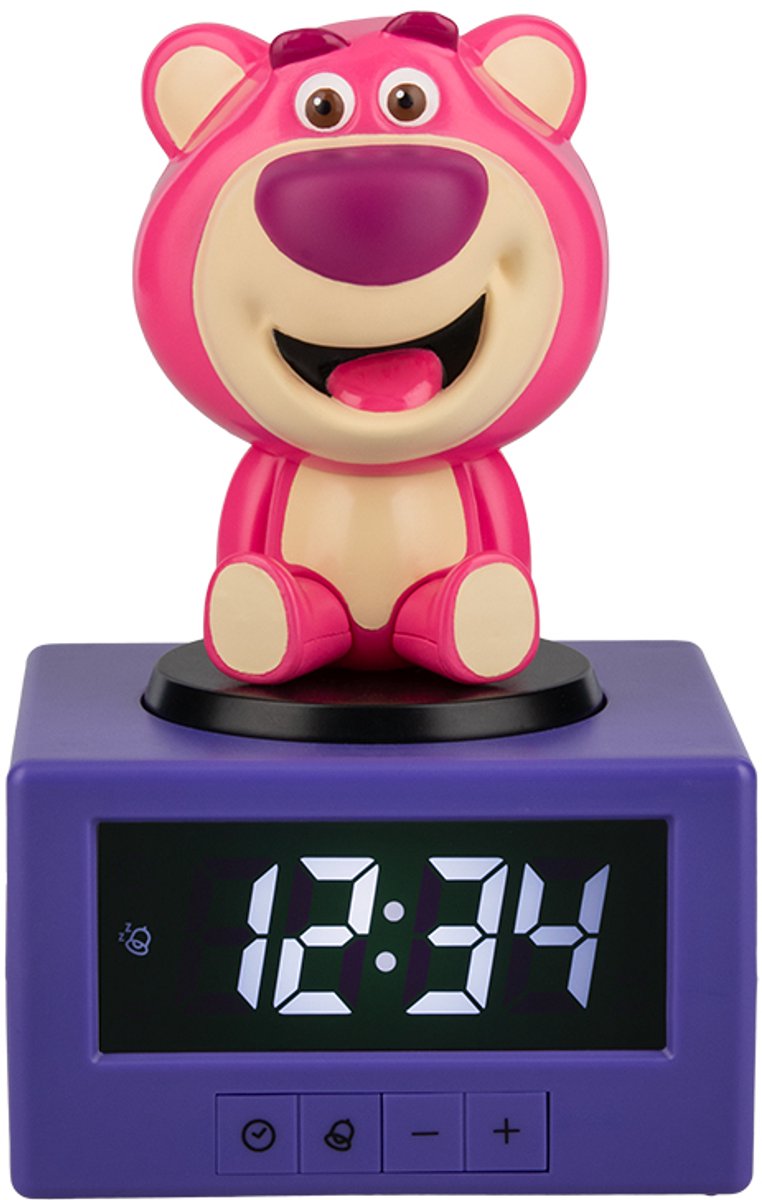 Paladone Toy story lotso icon alarm clock – officieel gelicentieerde disney wekker met nachtlampfunctie-