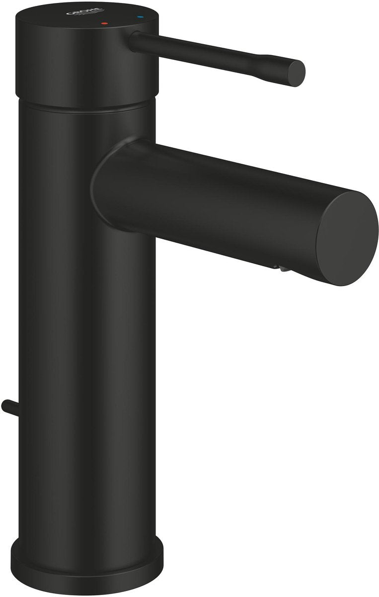 GROHE essence new s-size wastafelmengkraan – met trekwaste – ecojoy – fastfixation plus – matte black
