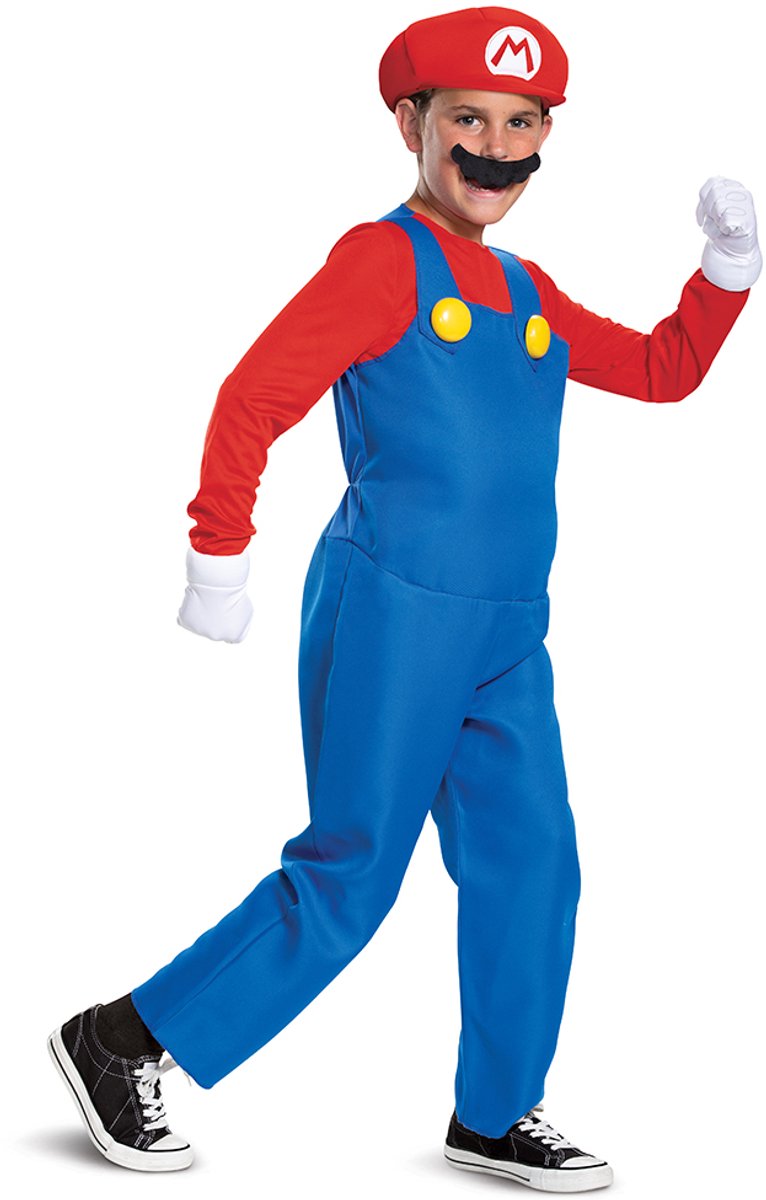 Disguise Mario deluxe kostuum s 4-6 jaar