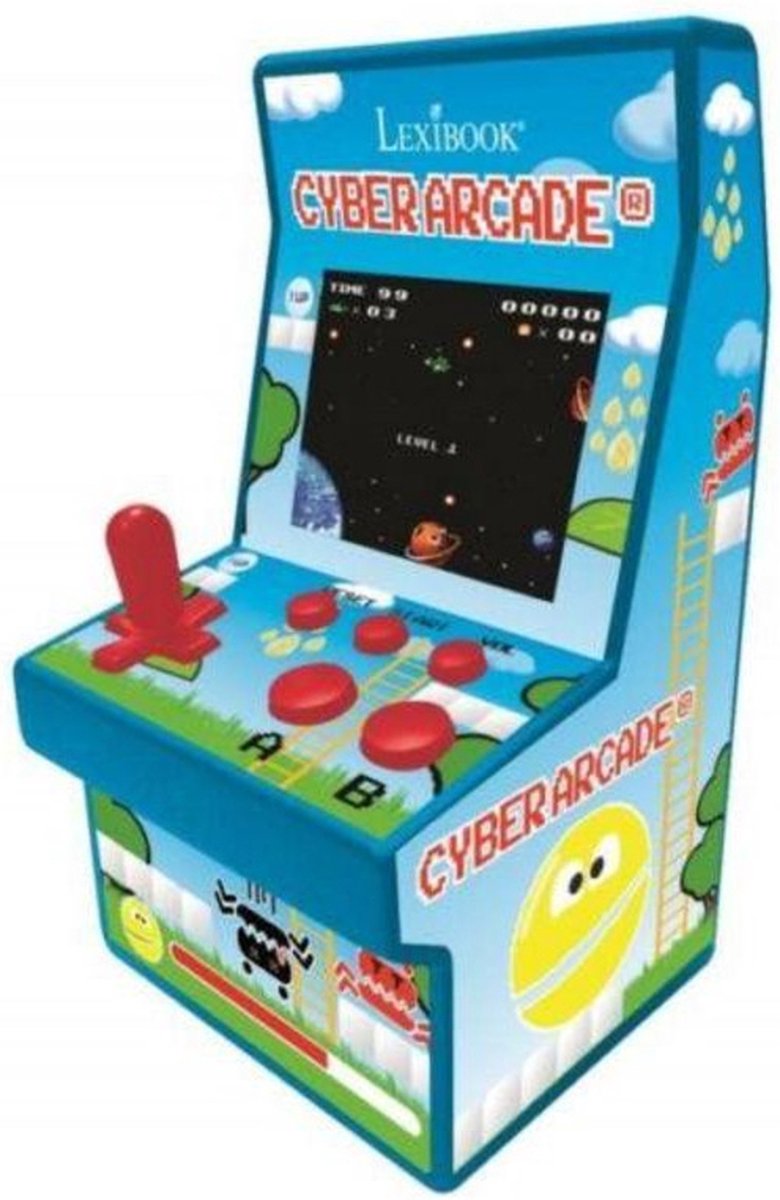 Lexibook Handheld console cyber arcade® met kleuren lcd 2.8'' en 200 games in een retro-ontwerp