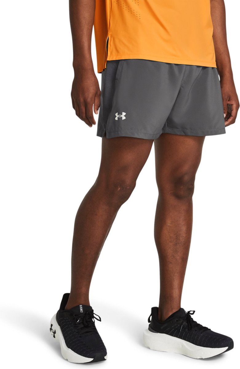 Under Armour ua launch 5'' shorts heren sportbroek - grijs