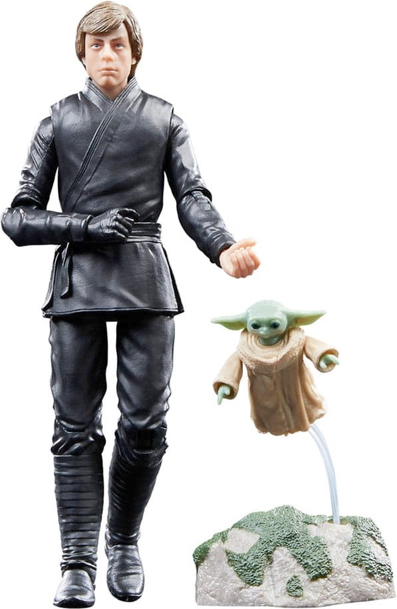 Disney Hasbro star wars - 2pack luke skywalker grogu the book of boba fett black series 15 cm actiefiguur - multicolours