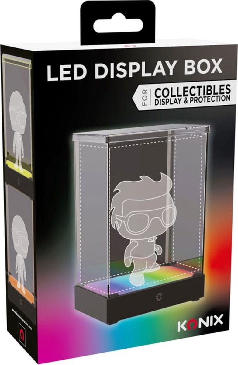 Konix Led display box - figurines collectables - ideaal voor funko poppetjes