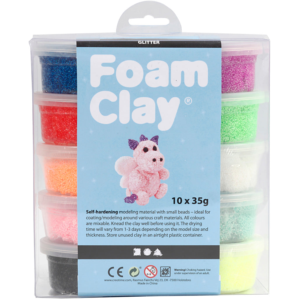 Foam Clay Https: www.cchobby.nl foam-clayr-glitter-diverse-kleuren-10x35-gr-1-doos