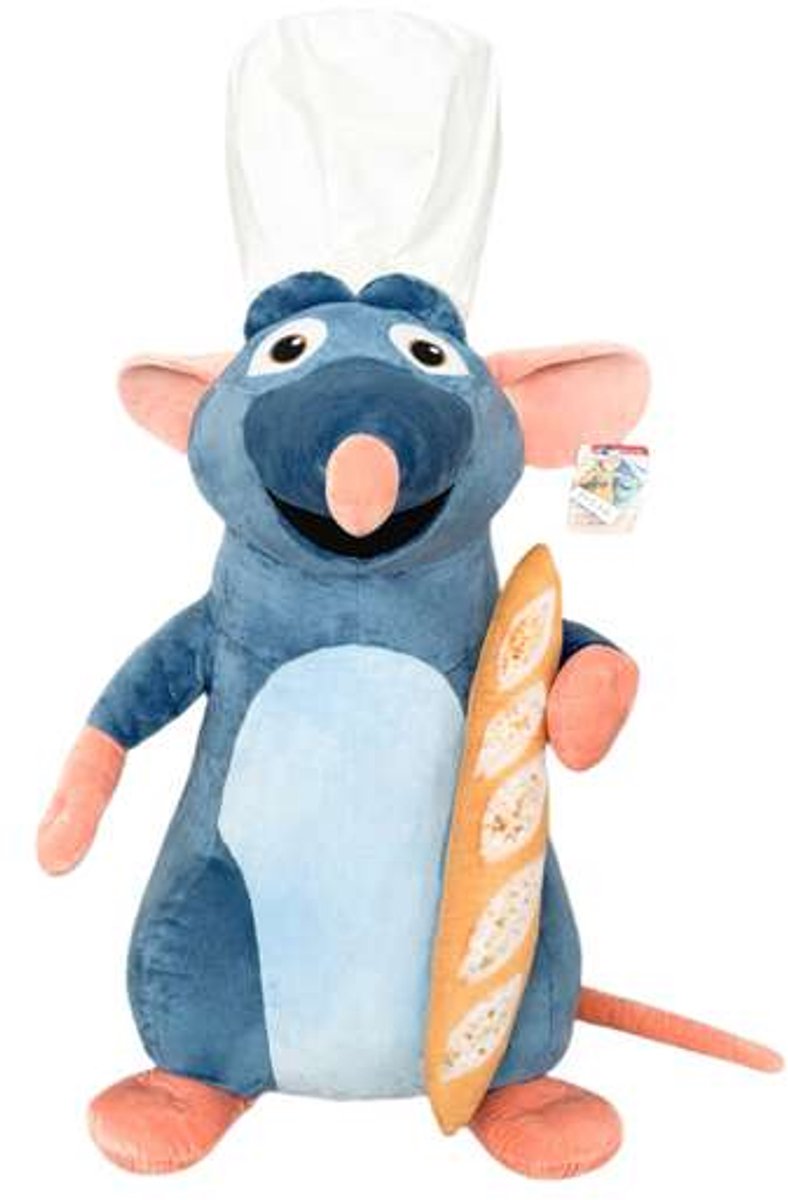 Simba Toys Plush - Disney Pluche disney - giant remy met stokbrood (120cm