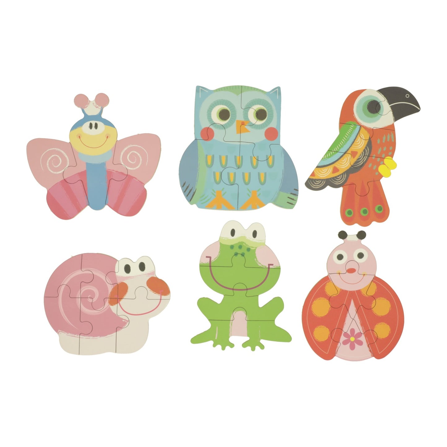 Lobbes Speelgoed BV Mijn eerste 6 puzzzels in blik - dieren