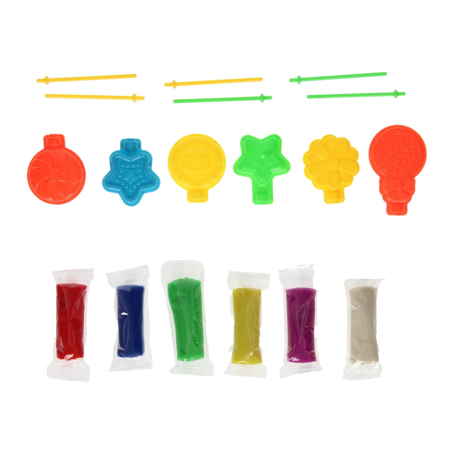 Kleiset in Opbergbox Lolly's Maken - 6 Kleuren Klei