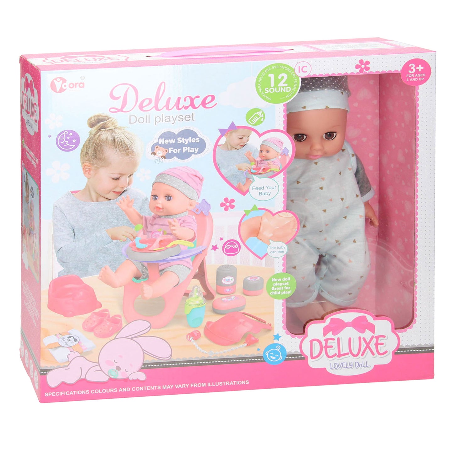 Lobbes Deluxe poppenset etenstijd