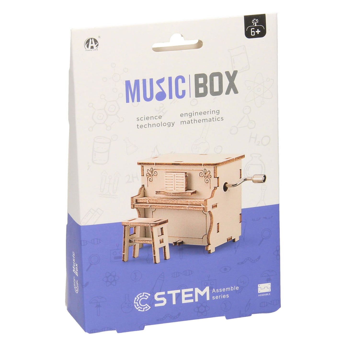 Lobbes Houten bouwpakket wind up piano