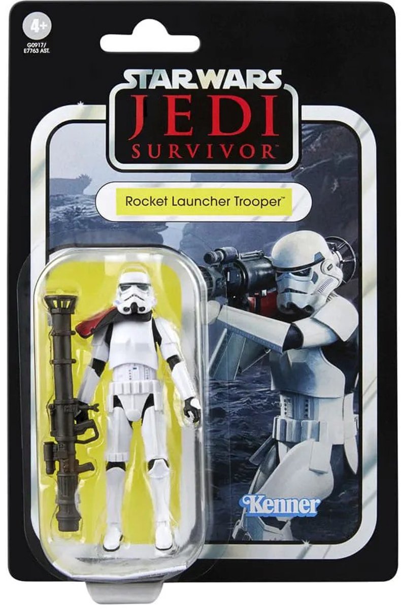 Hasbro Star wars jedi survivor vintage collection - rocket launcher trooper - actiefiguur 10 cm