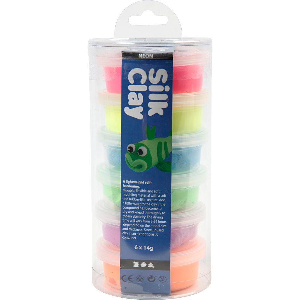 Silk Clay Https: www.cchobby.nl silk-clayr-neon-kleuren-6x14-gr-1-doos