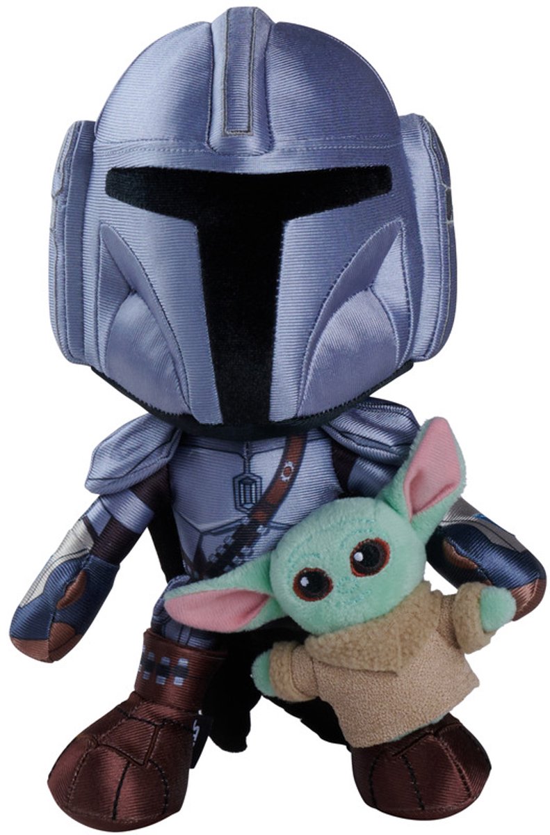 Simba Toys Plush - Disney Simba toys plush disney - knuffel - star wars mandalorian met mini grogu