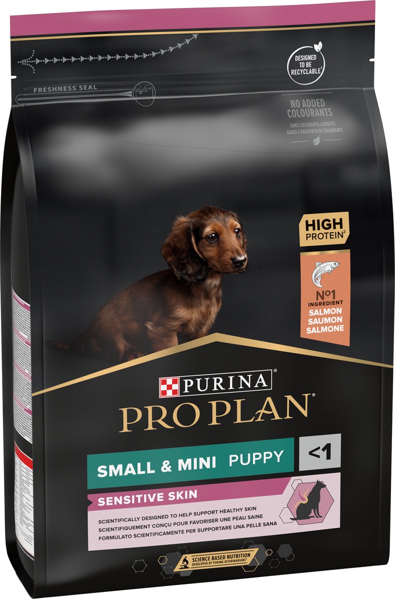 Pro Plan dog puppy small mini breed sensitive skin - hondenvoer - zalm 3 kg