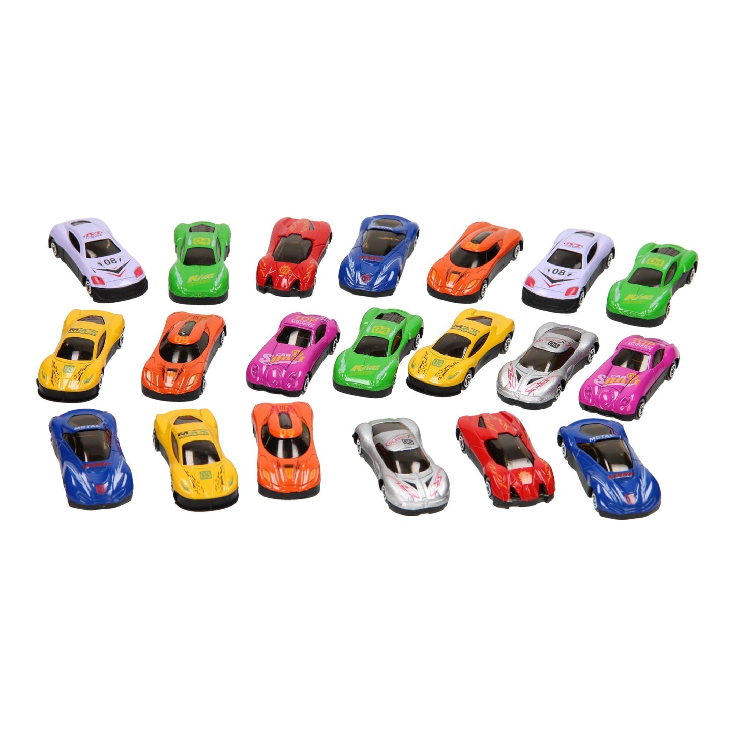 Lobbes Speelgoed BV Luxe autoset - 20st 1:64