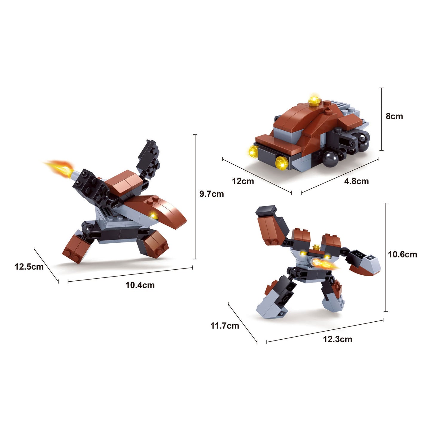 Titans Robot Bouwblokjes Bouwset 3-in-1